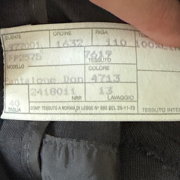 Giorgio Armani Womens 100% Linen Pants Trousers Gray Made‎ in Italy IT 40 US 4 - Picture 8 of 13